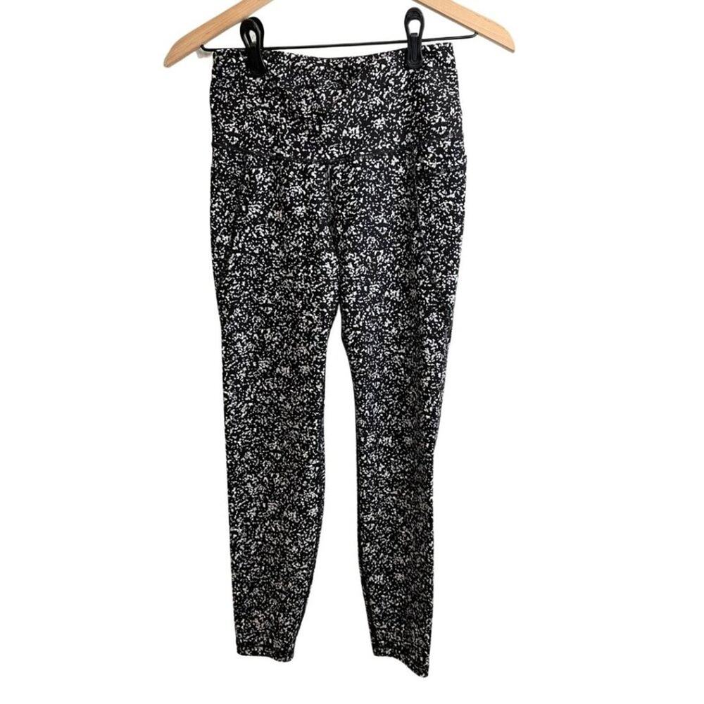 Old Navy Active Powersoft Ankle Leggings Black Speckled M